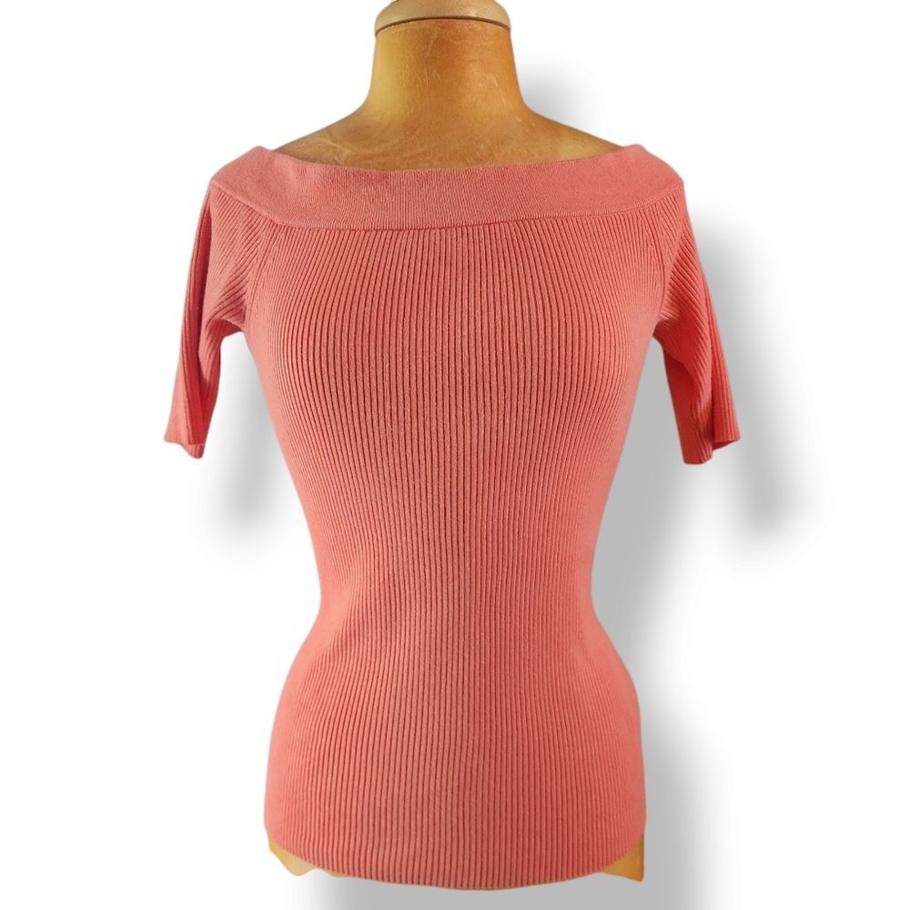Anthropology Minuet Off- Shoulder Ribbed Top M - Picture 2 of 7